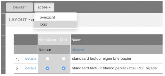 logo instellen kleisteen