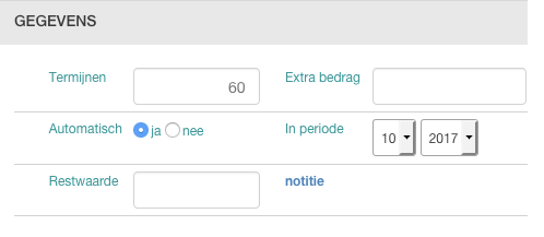 investering afboeken