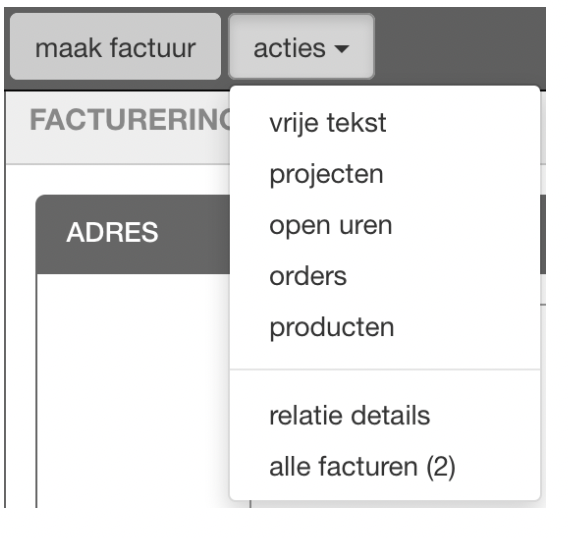 product factureren