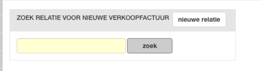 relatie factuur