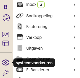 Systeemvoorkeuren